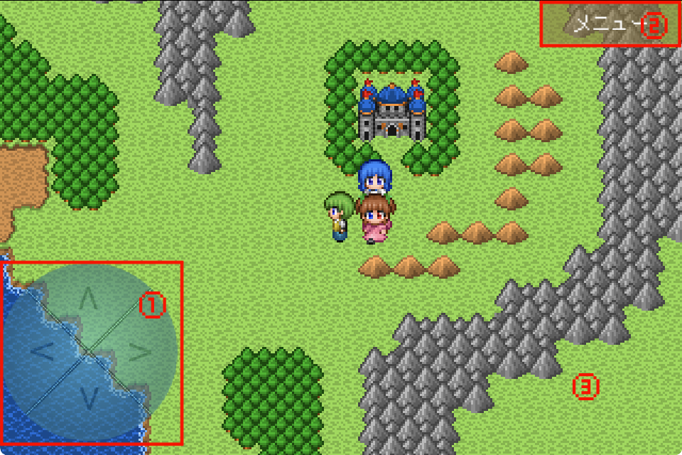 フィールド画面の説明